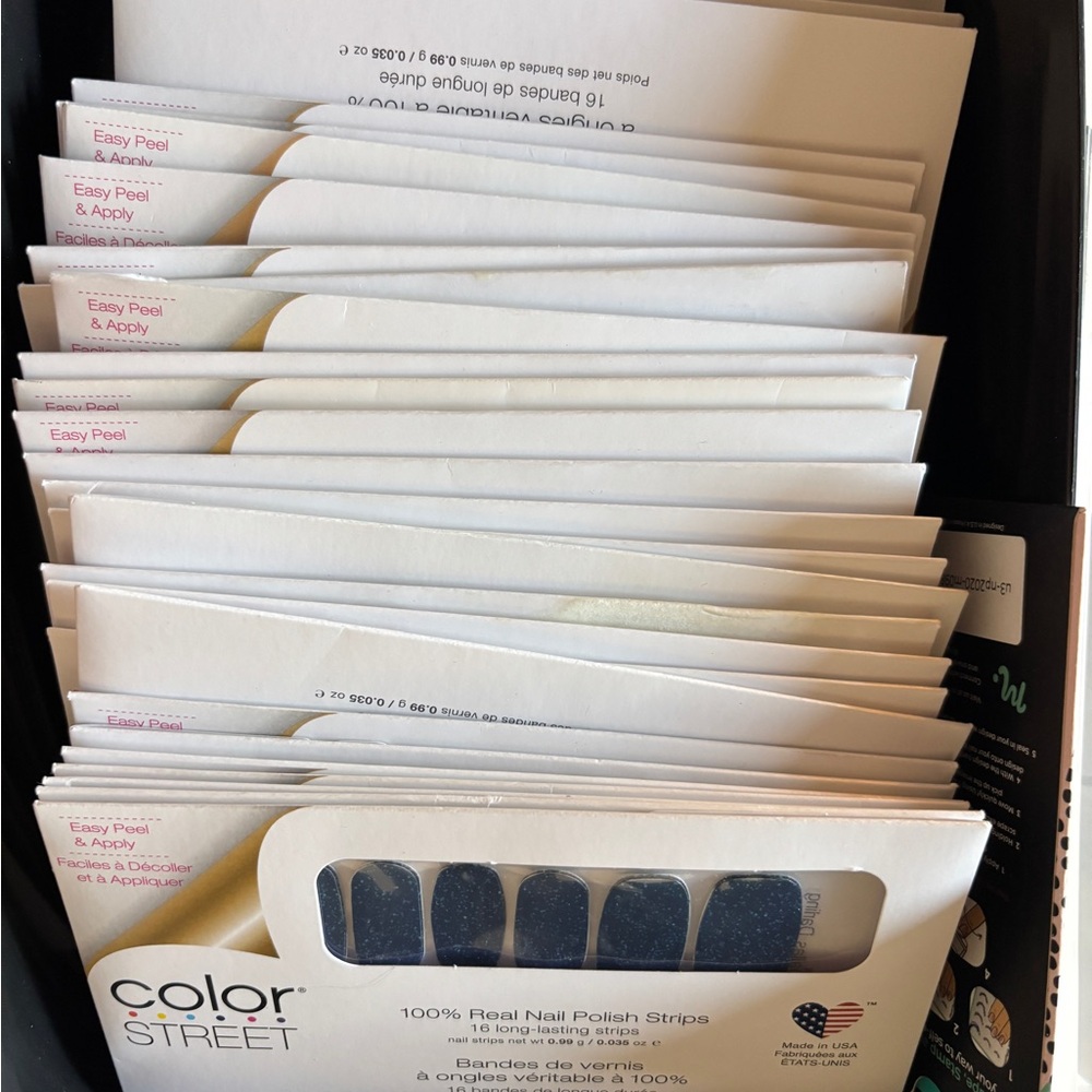 Lot of 25 Color Street Nail Polishes